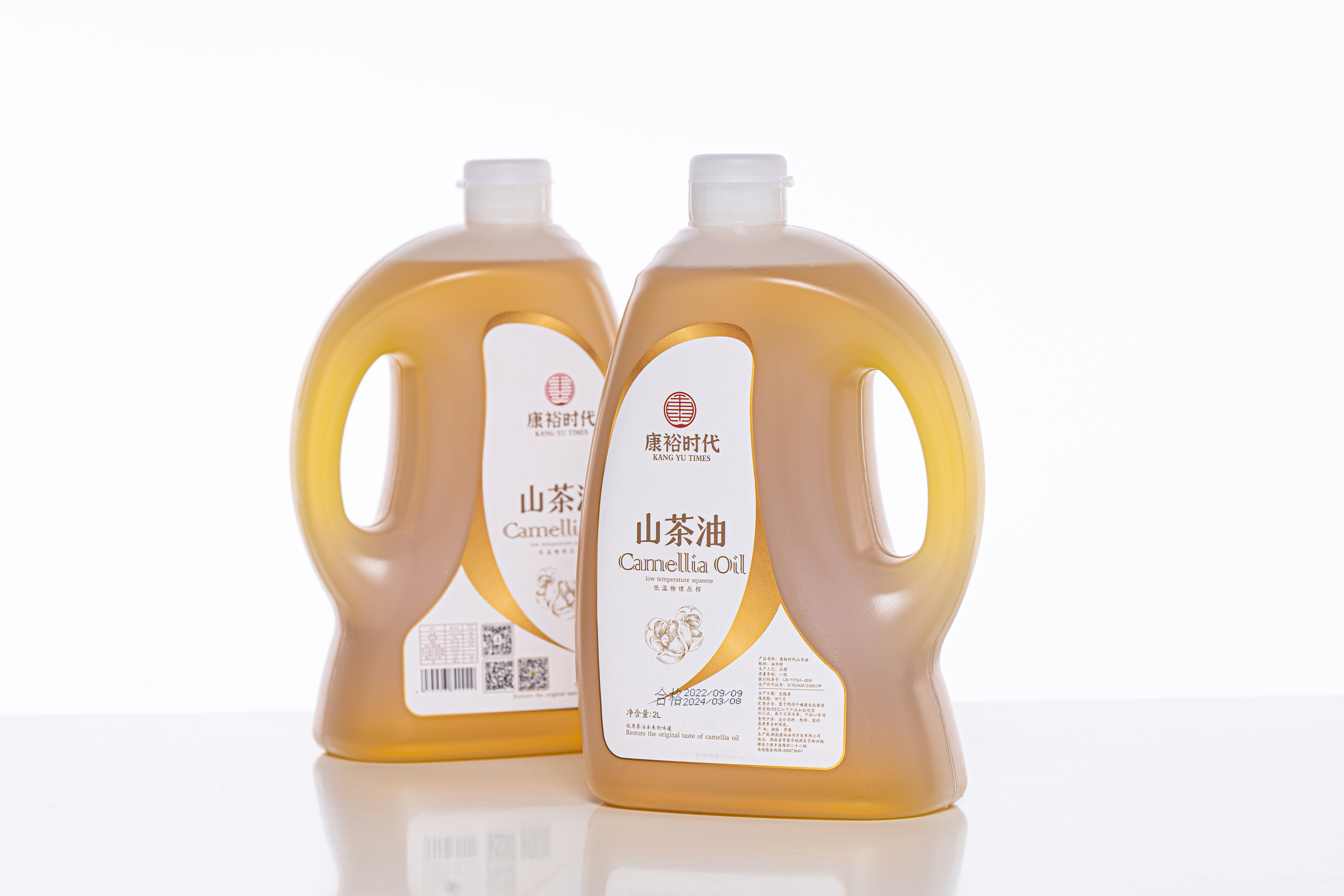康裕時(shí)代低溫初榨山茶油2L富硒禮盒裝