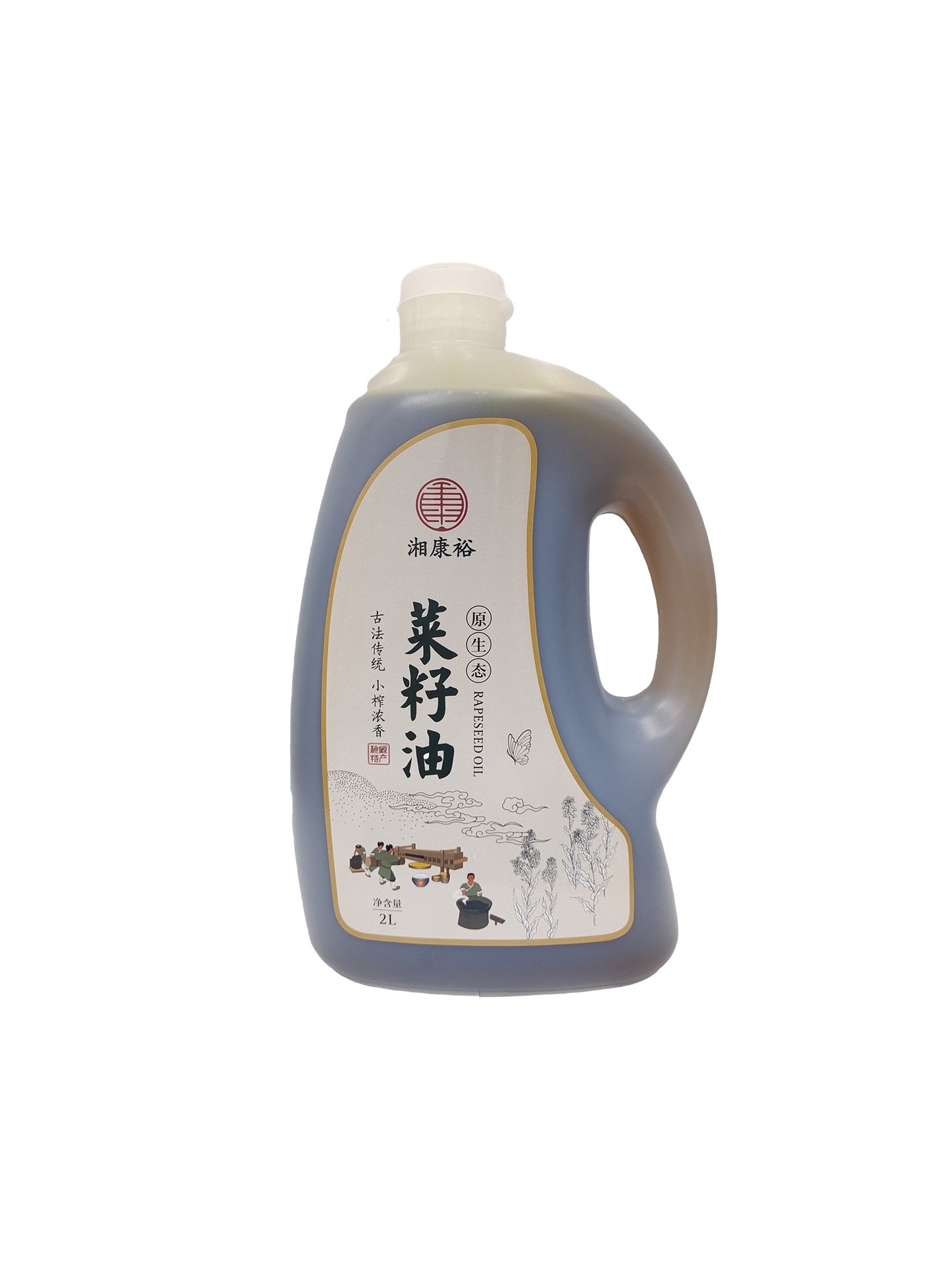 湘康裕小榨濃香菜籽油2L